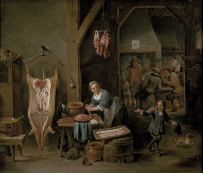 Sausage-Making by David Teniers the Younger